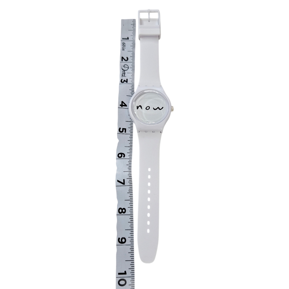 NOW Watch White Unisex Steal Back Time Monochrome Silicone Band Minimalist NEW - Picture 7 of 7